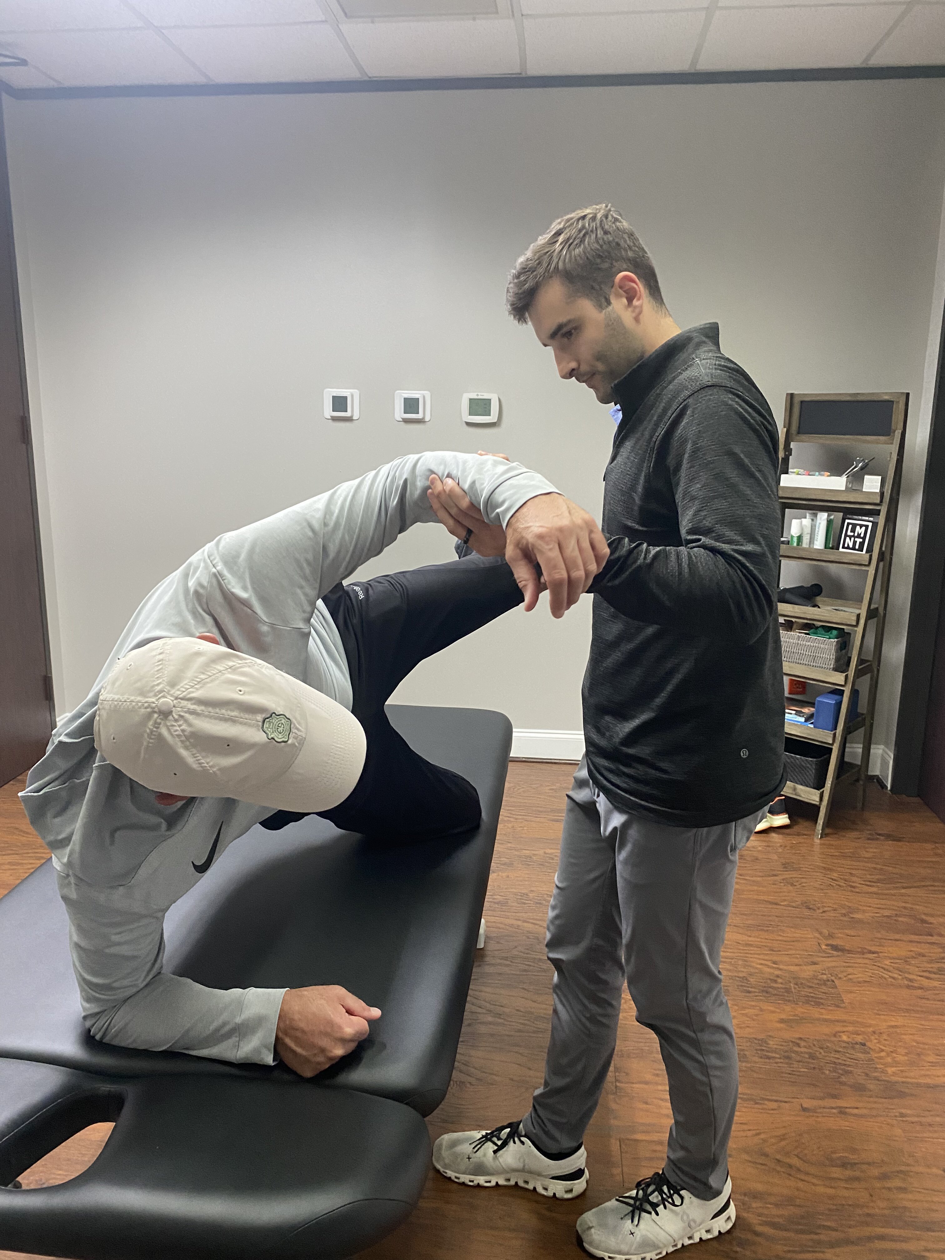 Chiropractic adjustments at Elevate Spine and Sport