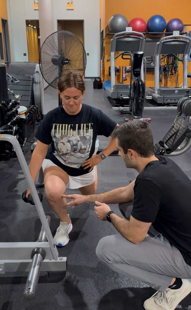 Active adult training with Dr. Caleb Strunk at Elevate Spine and Sport